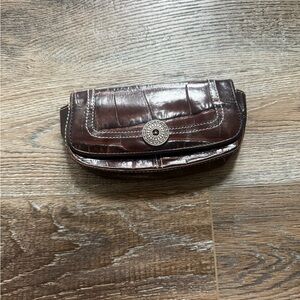 Brighton Brown Leather Glasses Case